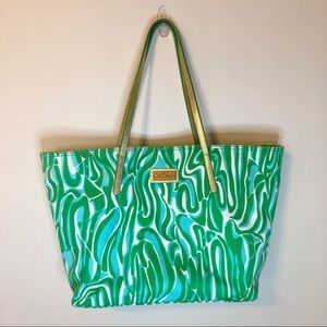 Lilly Pulitzer Green & Blue Tote Bag
